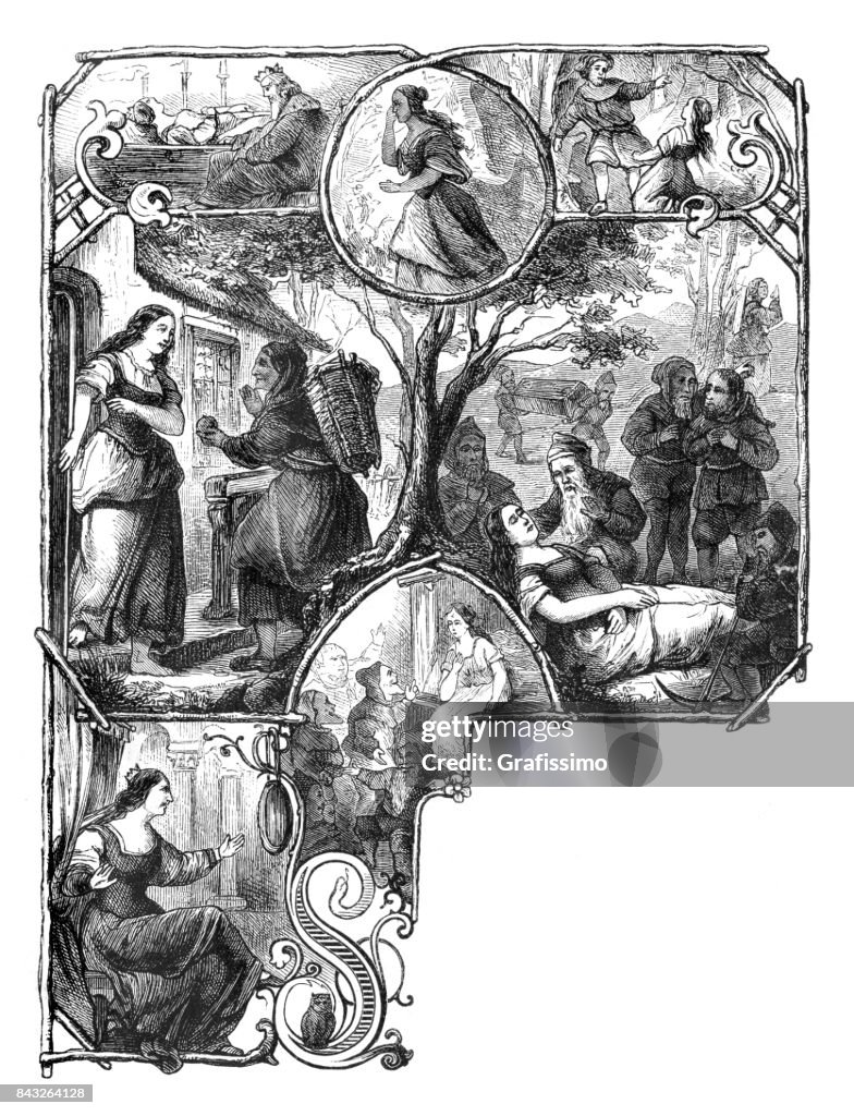 History of Snow white and the seven dwarfs 1873