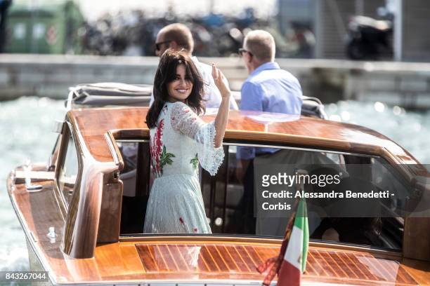 Penelope Cruz is seen during the 74th Venice Film Festival at on September 6, 2017 in Venice, Italy.