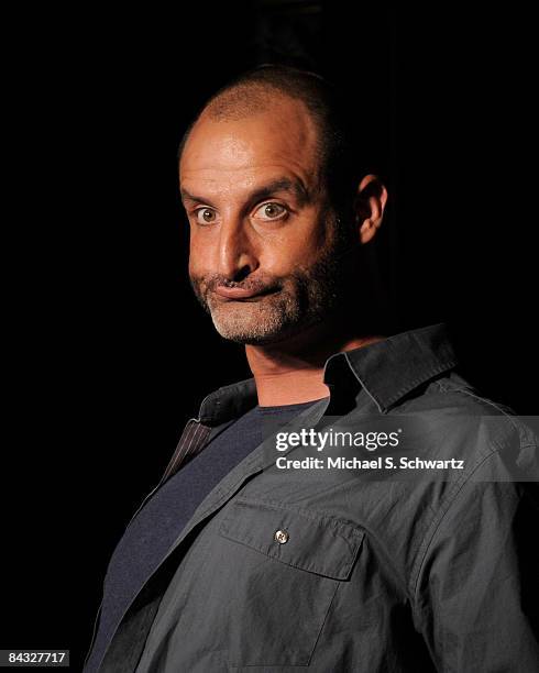 Comedian Brody Stevens performs at the Ice House Comedy Club on January 15, 2009 in Pasadena, California.