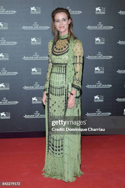 Amanda Shadforth arrives for the Jaeger-LeCoultre Gala Dinner during the 74th Venice International Film Festival at Arsenale on September 5, 2017 in...