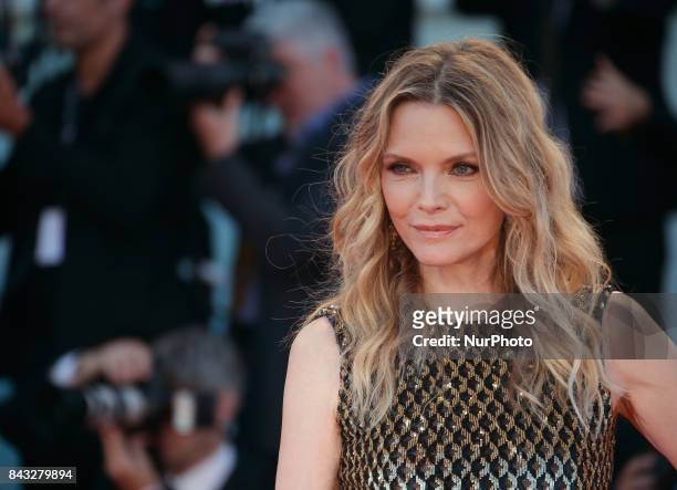 Michelle Pfeiffer attends the Gala Screening and World Premiere of 'mother!' during the 74th Venice Film Festival in Venice, Italy, on September 5,...
