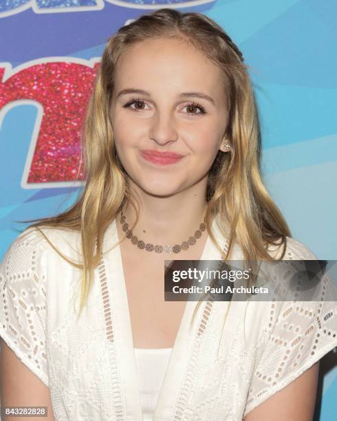 Evie Clair TV Personality attends the NBC's "America's Got Talent" season 12 live show at Dolby Theatre on September 5, 2017 in Hollywood, California.