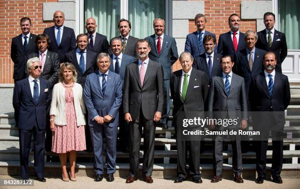 King Felipe Of Spain Attends Audiences At Zarzuela Palace at Zarzuela Palace on September 6, 2017 in Madrid, Spain.