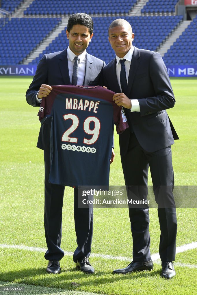 Paris Saint Germain Unveil New Signing Kylian Mbappe