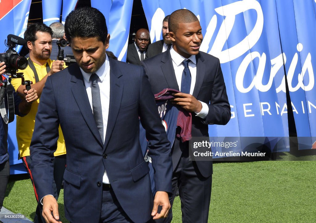 Paris Saint Germain Unveil New Signing Kylian Mbappe