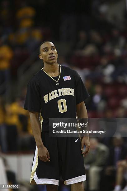 Wake Forest Jeff Teague during game vs Boston College. Chestnut Hill, MA 1/14/2009 CREDIT: Damian Strohmeyer