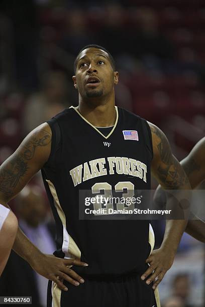 Wake Forest James Johnson during game vs Boston College. Chestnut Hill, MA 1/14/2009 CREDIT: Damian Strohmeyer