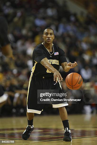 Wake Forest Jeff Teague in action vs Boston College. Chestnut Hill, MA 1/14/2009 CREDIT: Damian Strohmeyer