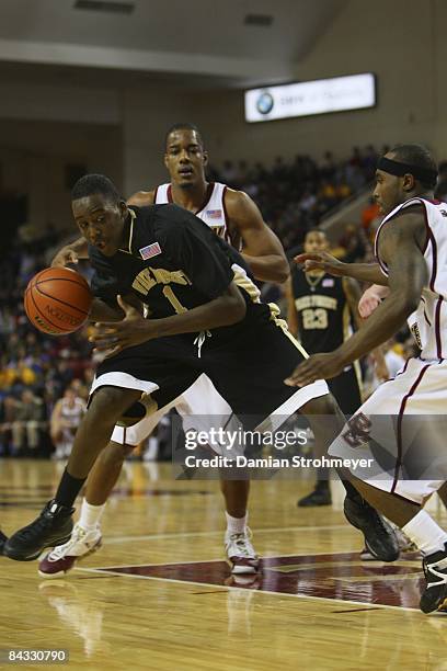 Wake Forest Al-Farouq Aminu in action vs Boston College. Chestnut Hill, MA 1/14/2009 CREDIT: Damian Strohmeyer