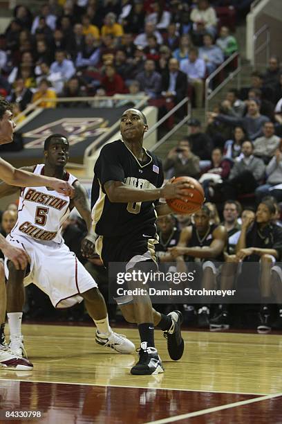 Wake Forest Jeff Teague in action vs Boston College Biko Paris . Chestnut Hill, MA 1/14/2009 CREDIT: Damian Strohmeyer