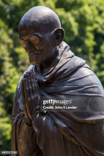 Gandhi Statue at Tetsugakaudo Philosophy Park - At first, the Philosophy Park just appears to be a rather large and pleasant expanse of greenery and...