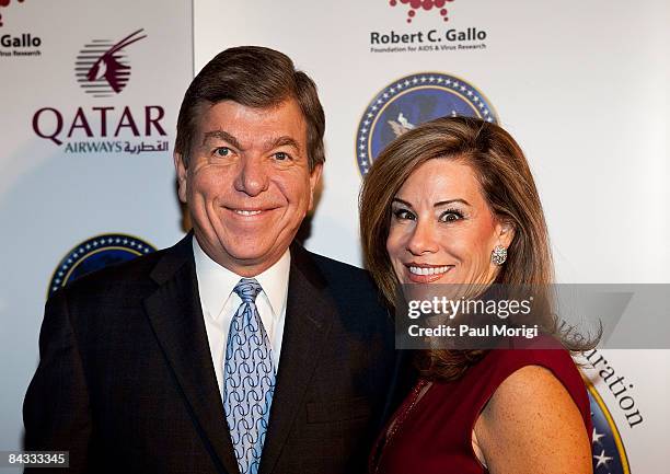 Congressman Roy Blunt and Abigail Blunt at the celebration to honor the Inauguration of Barack Obama at Cafe Milano on January 16, 2009 in...