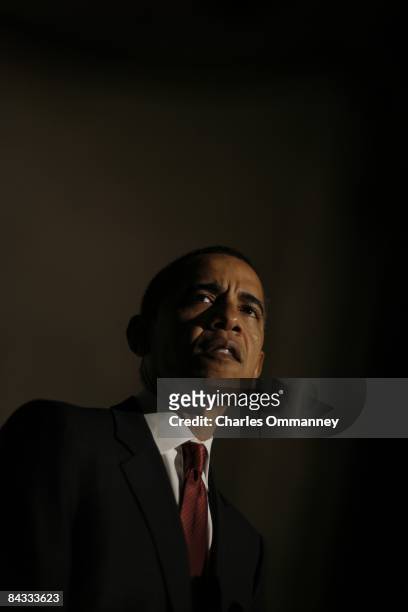 Democratic presidential hopeful U.S Senator Barack Obama speaks at an event to honor the 60th anniversary of Israel's independence May 8, 2008 in...