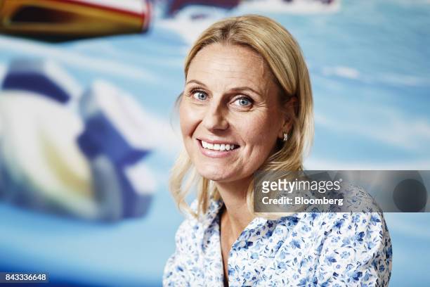 Kati Levoranta, chief executive officer of Rovio Entertainment Oy, poses for a photograph at the company's headquarters in Espoo, Finland, on...