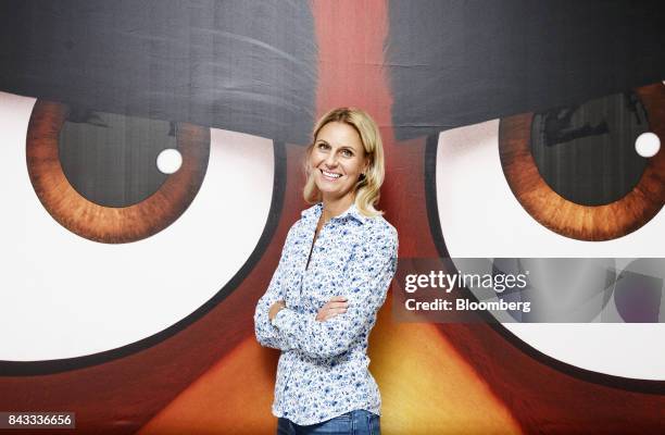 Kati Levoranta, chief executive officer of Rovio Entertainment Oy, poses for a photograph at the company's headquarters in Espoo, Finland, on...