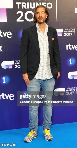 Joe Perez Orive attends 'Operacion Triunfo' photocall during the FesTVal 2017 on September 5, 2017 in Vitoria-Gasteiz, Spain.