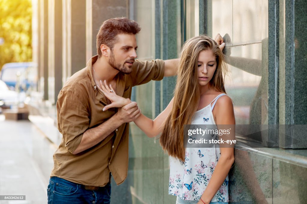 Couple fighting