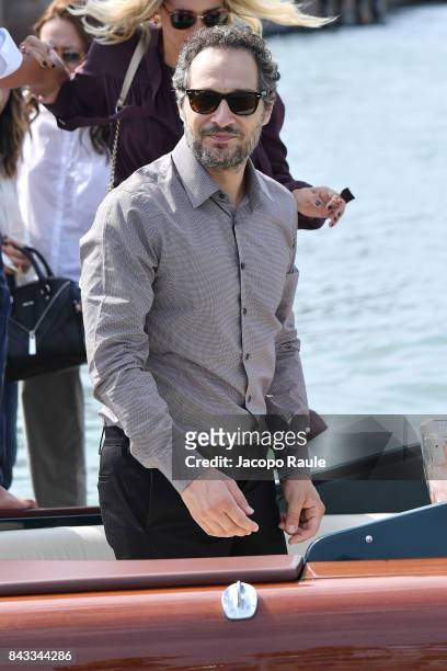 Claudio Santamaria is seen during the 74th Venice Film Festival on September 6, 2017 in Venice, Italy.