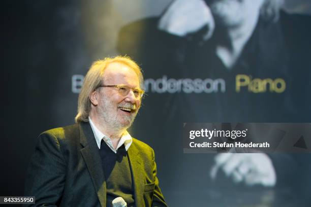 Benny Andersson live on stage during Universal Inside 2017 organized by Universal Music Group at Mercedes-Benz Arena on September 6, 2017 in Berlin,...