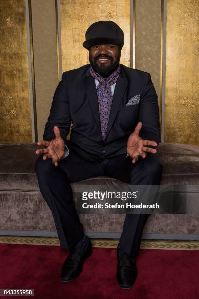 Gregory Porter poses for a photo during Universal Inside 2017 organized by Universal Music Group at Mercedes-Benz Arena on September 6, 2017 in...