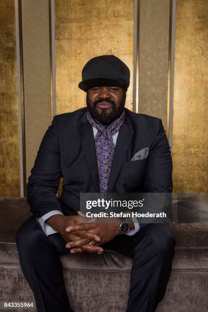 Gregory Porter poses for a photo during Universal Inside 2017 organized by Universal Music Group at Mercedes-Benz Arena on September 6, 2017 in...