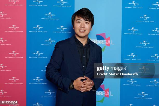 Lang Lang poses for a photo during Universal Inside 2017 organized by Universal Music Group at Mercedes-Benz Arena on September 6, 2017 in Berlin,...