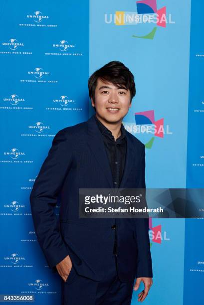 Lang Lang poses for a photo during Universal Inside 2017 organized by Universal Music Group at Mercedes-Benz Arena on September 6, 2017 in Berlin,...
