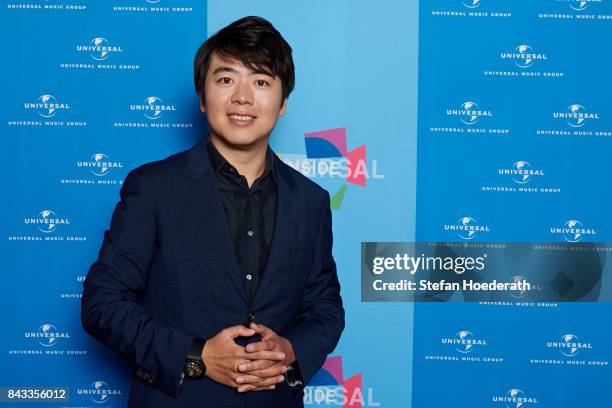 Lang Lang poses for a photo during Universal Inside 2017 organized by Universal Music Group at Mercedes-Benz Arena on September 6, 2017 in Berlin,...