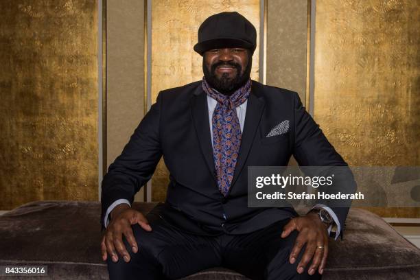 Gregory Porter poses for a photo during Universal Inside 2017 organized by Universal Music Group at Mercedes-Benz Arena on September 6, 2017 in...