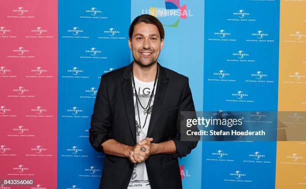 David Garrett poses for a photo during Universal Inside 2017 organized by Universal Music Group at Mercedes-Benz Arena on September 6, 2017 in...