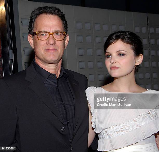 Producer/actor Tom Hanks and actress Ginnifer Goodwin arrive at the 3rd season Los Angeles premiere of "Big Love" at The Cinerama Dome on January 14,...