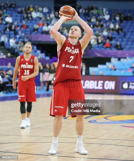 Damian Kulig of Poland during the FIBA Eurobasket 2017 Group A match between Greece and Poland on September 6, 2017 in Helsinki, Finland.