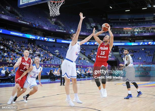 Lukasz Koszarek of Poland during the FIBA Eurobasket 2017 Group A match between Greece and Poland on September 6, 2017 in Helsinki, Finland.