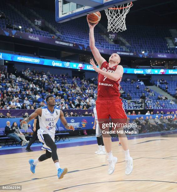 Thanasis Antetokounmpo of Greece, Damian Kulig of Poland during the FIBA Eurobasket 2017 Group A match between Greece and Poland on September 6, 2017...