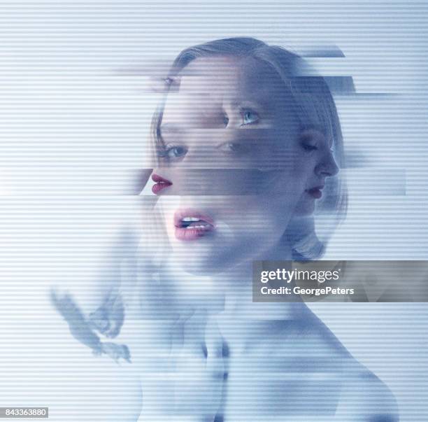 psychische problemen - deception stockfoto's en -beelden