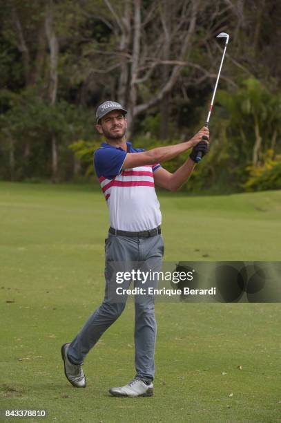 Rafael Guerrero Lauria of Venezuela hits a shot on the 11th hole during the final round of the PGA TOUR Latinoamerica Abierto del Paraguay-Copa NEC...