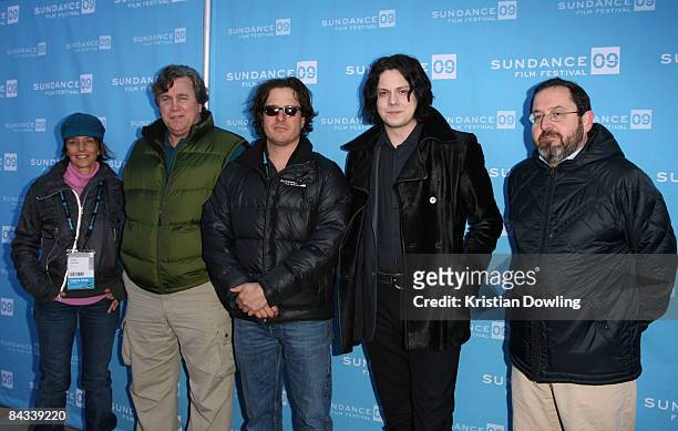 Producer Lesley Chilcott, Sony Pictures Classics co-president Tom Bernard, Director Davis Guggenheim, musician Jack White and Sony Pictures Classics...