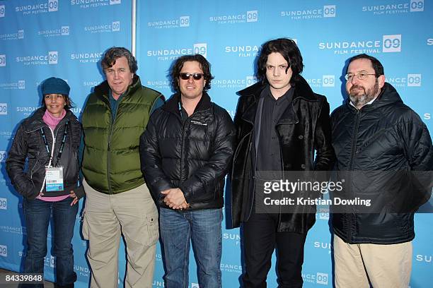 Producer Lesley Chilcott, Sony Pictures Classics co-president Tom Bernard, Director Davis Guggenheim, musician Jack White and Sony Pictures Classics...