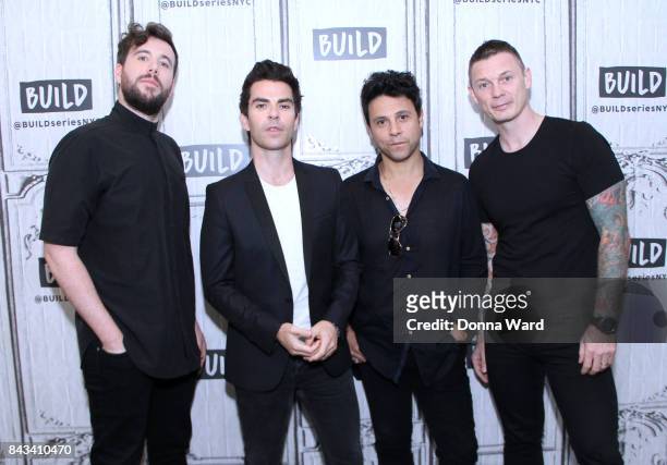 Jaime Morrison, Kelly Jones, Adam Zindani and Richard Jones of Stereophonics appear to promote "Scream Above The Sounds" during the BUILD Series at...