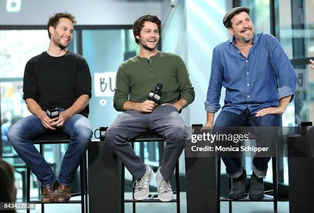 Actors Taylor Kitsch and Dylan O'Brien, and director Michael Cuesta discuss their new movie "American Assassin" at Build Studio on September 6, 2017...