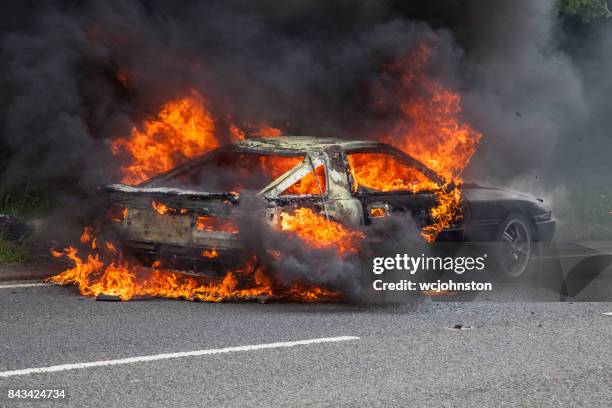 black toyota turbo car on fire - burning rubber stock pictures, royalty-free photos & images