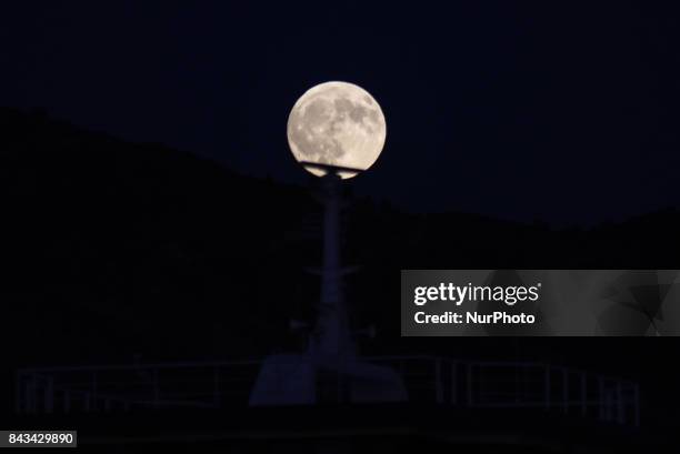 Moon Over Rio Grand Peloponnes Photos and Premium High Res Pictures - Getty Images