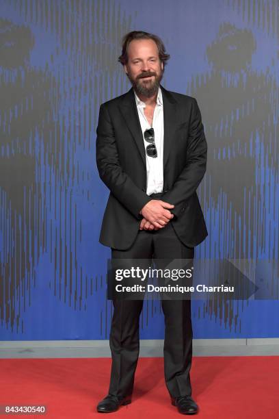 Peter Sarsgaard walks the red carpet ahead of the 'Wormwood' screening during the 74th Venice Film Festival at Sala Giardino on September 6, 2017 in...