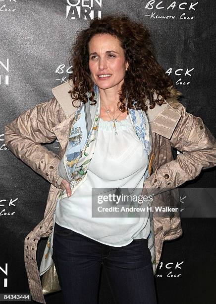 Actress Andie MacDowell attends the Kenneth Cole Black & Gen Art party held at Greenhouse at The Sky Lodge during the 2009 Sundance Film Festival on...