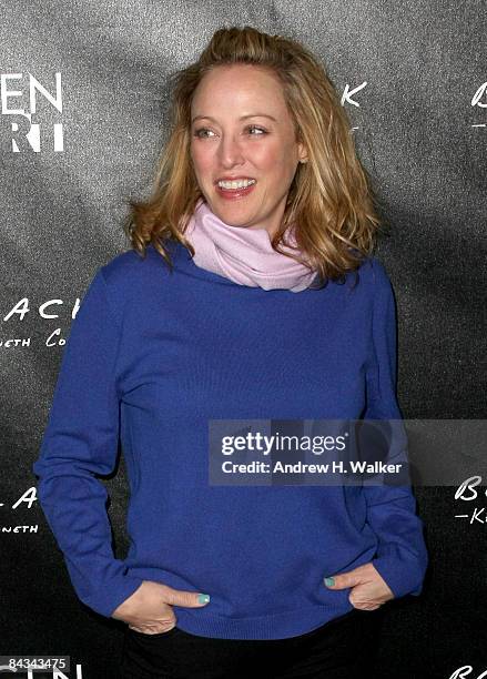 Actress Virginia Madsen attends the Kenneth Cole Black & Gen Art party held at Greenhouse at The Sky Lodge during the 2009 Sundance Film Festival on...