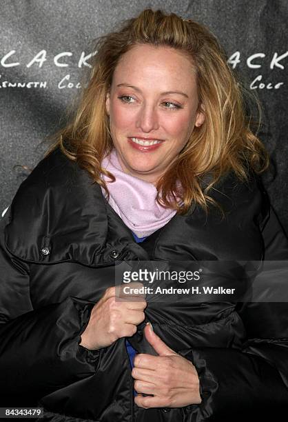 Actress Virginia Madsen attends the Kenneth Cole Black & Gen Art party held at Greenhouse at The Sky Lodge during the 2009 Sundance Film Festival on...