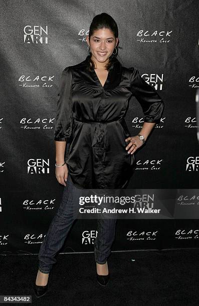 Actress Stephanie Andujar attends the Kenneth Cole Black & Gen Art party held at Greenhouse at The Sky Lodge during the 2009 Sundance Film Festival...