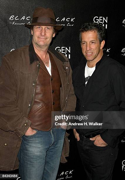 Actor Jeff Daniels and designer Kenneth Cole attend the Kenneth Cole Black & Gen Art party held at Greenhouse at The Sky Lodge during the 2009...