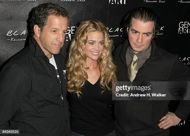 Designer Kenneth Cole, actress Denise Richards and host Kevin Corrigan attend the Kenneth Cole Black & Gen Art party held at Greenhouse at The Sky...
