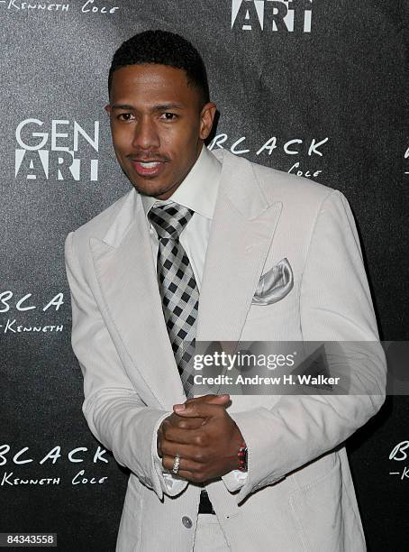 Actor Nick Cannon attends the Kenneth Cole Black & Gen Art party held at Greenhouse at The Sky Lodge during the 2009 Sundance Film Festival on...